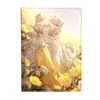 Cuaderno de Piel Amarilla 16K con Hermosas Páginas de Anime, Planificador de Chicas Hermosas, Diario