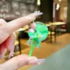Mini Botella de Arena con Forma de Corazón Llavero Líquido Polvo de Amor Colgante Disco Duro Pequeño Colgante Accesorios de Inyección de Aceite de PVC