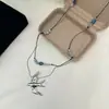Collar de Perlas Imitación Barroca con Forma Especial de Gipsofila Cadena para Suéter de Nicho de Alta Gama para Mujer Collar Apilado Cadena para Clavícula