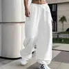 Pantalones Casuales Holgados de Pierna Ancha Estilo Europeo y Americano Transfronterizos para Mujer con Cordón Elástico en la Cintura y Pantalones Fluidos, Pantalones Deportivos Modernos y Versátiles