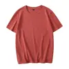 Algodón de peso pesado 250g camiseta de algodón de manga corta cuello redondo overol camisa de publicidad cultural bordada logo impreso