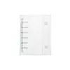 Capa de Planner/Álbum de Fotos Transparente em PVC com Argolas Duplas A5A6A7M5, Capa Macia, Fichário de 6 Furos Colorido