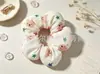 Elásticos para coque infantil com pequenas estampas florais, acessórios de cabelo fofos, em estoque para atacado
