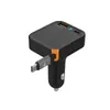 Carregador Rápido Super Rápido Transfronteiriço Carregador de Celular para Carro Carregador de Cigarro Carro Rápido Retrátil Elástico Carro Carregador de Carro Carga Rápida