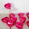 Globo de papel de aluminio con forma de corazón de 18 pulgadas, forma de amor, cumpleaños infantil, decoración de habitación de boda, propuesta de matrimonio, confesión