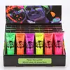 Maquillaje Facial Luminoso de 10 ml Mejorado Pintura Fluorescente Pigmento para Pintura Corporal Set de Maquillaje Facial Color Facial Fluorescente Maquillaje Profesional