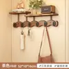 Perchero de pared detrás de la puerta para dormitorio, hogar, sala de estar, entrada, estante de almacenamiento simple con gancho para abrigos sin taladro