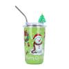 ¡Guau!, Vasos con Popote Navideño Personalizados, Tazas de Café de Dibujos Animados Famosas en Internet, Vasos Aislados de Acero Inoxidable de Doble Pared para Niñas