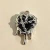 Aretes Punk Creativos Transfronterizos Europeos y Americanos Corazón Encarcelado Lava Amor Sangre Marea para Mujer Venta al Mayoreo