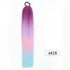Trenzas de Hilo Plateado Trenzado para el Cabello Ez Dreadlocks Extensiones de Cola de Caballo Larga con Hilo Dorado y Plateado Trenzas de Gradiente de Colores Pelucas para Niños
