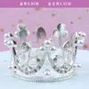 Mini Coroa Bolo Enfeites Prata Strass Pérola Pequena Coroa Acessórios de Cozimento Decoração de Bolo de Aniversário Infantil