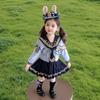 Vestido de Primavera para Menina Primavera e Outono 2025 Novo Estilo Uniforme JK Estilo Colegial Infantil Vestido de Primavera para Menina