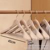 Soporte de Madera para Ropa de Alcanfor Percha de Madera Hogareña Color Madera Hombro Ancho Sin Costuras Percha de Madera para Traje Perchero de Madera para Pantalones de Adulto Sin Pintura