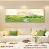 Pintura Decorativa Sala de Estar Montaña Dorada con Luz Solar 2026 Modelo Nuevo Pintura para Colgar en Pared de Fondo de Sofá Pared Blanca Grande Mural de Paisaje de Gama Alta