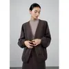Chaqueta Corta Casual Vintage de Manga Larga con Cuello en V para Mujer, Nuevo Estilo Otoño/Invierno 2026, Ropa Exterior de Alta Gama Suave y Elegante