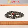 Pulsera de Doble Círculo de Accesorios Xiang 108 Auténtica para Hombres y Mujeres, Collar de Cuentas de Oración de 0.8 cm