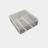 Caja de Almacenamiento para Gomas de Pelo Transparente Caja para Accesorios de Cabello Infantiles Caja para Pinzas de Pelo Caja para Anillos de Pelo Caja Organizadora de Escritorio para Dormitorio Caja Creativa para Joyería Pequeña