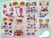 Accesorios para Bola Bobo Relleno de Globos Luminosos Pluma Pétalo Unicornio Animal Adhesivo Colocación Interior de Bola Bobo