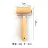 Rodillo de Madera de Haya en Stock de Doble Extremo Rodillo de Madera Maciza para Uso Doméstico Palo para Estirar Masa de Empanada Herramienta de Horneado