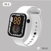 Reloj Electrónico Digital LED Cuadrado Y5 Regalo Cuadrado Reloj Electrónico LED Deportivo Digital para Pareja para Estudiantes de Primaria y Secundaria