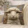 Fundas de Almohada 3D Más Vendidas Transfronterizas con Animales Lindos Adecuadas para Decoración de Sofá y Sala de Estar en Casa, Fundas de Cojín Personalizables