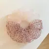 Diadema de Red con Estampado de Leopardo y Parches Estilo Retro para Mujer, Estilo Dulce y Fresco, Nuevo Accesorio para el Cabello Esponjoso de Nicho para el Día a Día