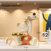 Entrada de casa adornos de oso violento para guardar llaves nuevo creativo para porche sala de estar mesa de café bandeja decoraciones regalo de inauguración de casa