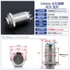 Interruptor de Botón Metálico con Agujero de 8-25mm, Botón Circular Mini de Cabeza Redonda, Electrónico, con Restablecimiento de Auto-Bloqueo