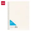 Cuaderno en Espiral Deli Lpb580-1 Cubierta de Polipropileno Niu Dun Cuaderno Estudiante Cuadrícula Transparente Cuaderno Simple Engrosado