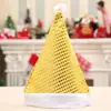 Sombrero de Navidad Nuevo Transfronterizo Sombrero de Cinco Colores con Lentejuelas Sombrero de Decoración Navideña Sombrero de Adulto Disfraz para Fiesta Navideña