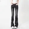 Jeans Acampanados Rasgados para Mujer, Tendencia de Invierno Versátil Estilo Nuevo, Pantalones Bootcut Moldeadores que Levantan el Trasero, Estilo Hot Girl
