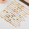 Moda de Verano Exquisito Retro Combinable Color Esmalte al Óleo Mariposa Pulsera Lujo Ligero de Alta Gama Pulsera de Temperamento para Mujer