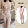 Lua Privada Renda para Lingerie Tema Lua Tentação Tira Doce Uniforme de Empregada Doméstica Peça Única Fivela Escondida Uniforme Rainha do Baile Conjunto de Suspensórios