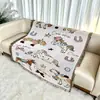 Linha de Cobertores Blankets Mais Vendidos no Exterior/Atacado em Estoque/Suporta Personalização/Entrega Rápida de Amostras/Descontos para Compra em Atacado