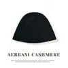 Venta al por mayor de fábrica Cachemira Transfronterizo Otoño/Invierno Estilo Nuevo Color Sólido Cálido Doble Hilo Engrosado Informal Sombrero para Cubrir la Cabeza Sombrero de Pescador