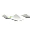Taburete de Ocio Ondulado Tyco Stone UHPC de Ultra Alto Rendimiento Forma Irregular Banco para Patio y Aceras, Asiento de Espera Personalizable
