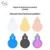 Colar Cross-border Europeu e Americano Aço Inoxidável Dog Tag Titanium Aço Militar Tag Pingente Metal Pet Listagem Publicidade Presente Gravura