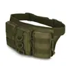 Suministro en stock de fábrica bolsa de cintura triple de cintura estrecha bolsa de cintura de camuflaje para entrenamiento al aire libre bolsa táctica pequeña de cintura para montañismo y equitación sello de cintura