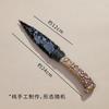 Daga de Obsidiana Piedra Bruta de Obsidiana Pulida csgo Modelo de Cuchillo Garra sin Filo Artesanías de Cristal Venta al por Mayor