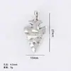 Venta caliente transfronteriza de Amazon aleación DIY accesorios para joyería hueco cabeza de vaca accesorios de cuchillo de luna curvo colgante para collar colgante