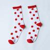 Calcetines Personalizados, Nuevo Estilo de Primavera y Otoño, Colores Frescos y Contrastantes, Calcetines de Media Caña para Mujer, Calcetines de Felpa Suaves y Cómodos para Uso Exterior