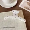 Pinza de garra de lunares grandes, pinza de pelo elegante y sofisticada, exquisita pinza de tiburón para recogido en la nuca, pinza para coleta, accesorio de pelo simple
