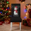 Capa de Cadeira Elástica Grossa com Tema de Natal, Capa de Cadeira Transfronteiriça de Seda de Leite, Capa de Cadeira Doméstica 160g/m²