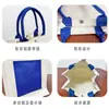 Fábrica de Guangdong Bolso de Lona Bolso de Lona Personalizado con Bolsillo Exterior Bolso de Mano Elegante Escuela Empresa Logotipo Impreso Personalizado