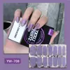 Pegatinas para uñas TE, sin cocción, de moda, finas, arte de uñas de cobertura completa listo para usar, pegatinas de uñas vestibles temu, Sudeste Asiático, Japón, Corea