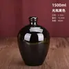 Potes de cerâmica de barro para vinho no atacado 1kg 2kg 3kg 5kg 5kg para uso doméstico, potes selados para armazenamento na adega com tampas de cerâmica e rolhas de madeira
