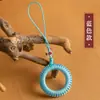 Hebilla de Anillo de Dedo Pacífica Estilo Antiguo Tejido a Mano Cordón Corto para Teléfono Hebilla de Anillo Llavero Cordón Antiperdida para Teléfono