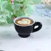 Mini adornos para decoración de casa de muñecas, tazas de café mini simuladas, granos de café, fabricante de accesorios de resina para bricolaje