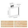 Estante de Almacenamiento Popular para Baño de Acero Inoxidable Transfronterizo Juego de Cinco Piezas Colgador para Toallas y Servilletas Juego de Estantes Cuadrados de Almacenamiento