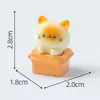 Boneca Siamês Fofa e Adorável Decoração DIY Acessório de Pendurar Micro Paisagem Ornamento de Resina para Desktop